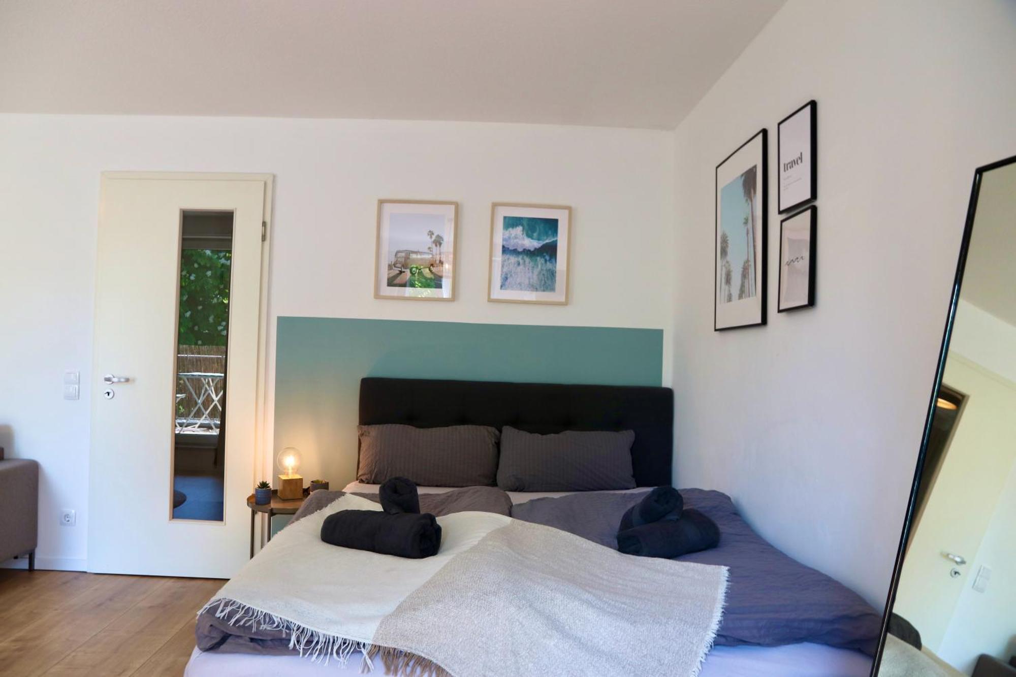 Gemuetliches 1R Apartment Mit Balkon, Parking, Tv Streaming Magdeburg Eksteriør bilde